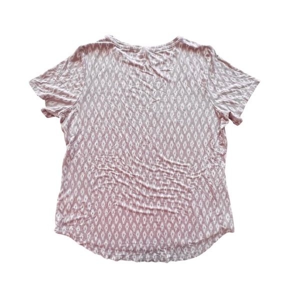 Old Navy Pink Cream Geometric Short Sleeve Tee, L - Picture 6 of 8